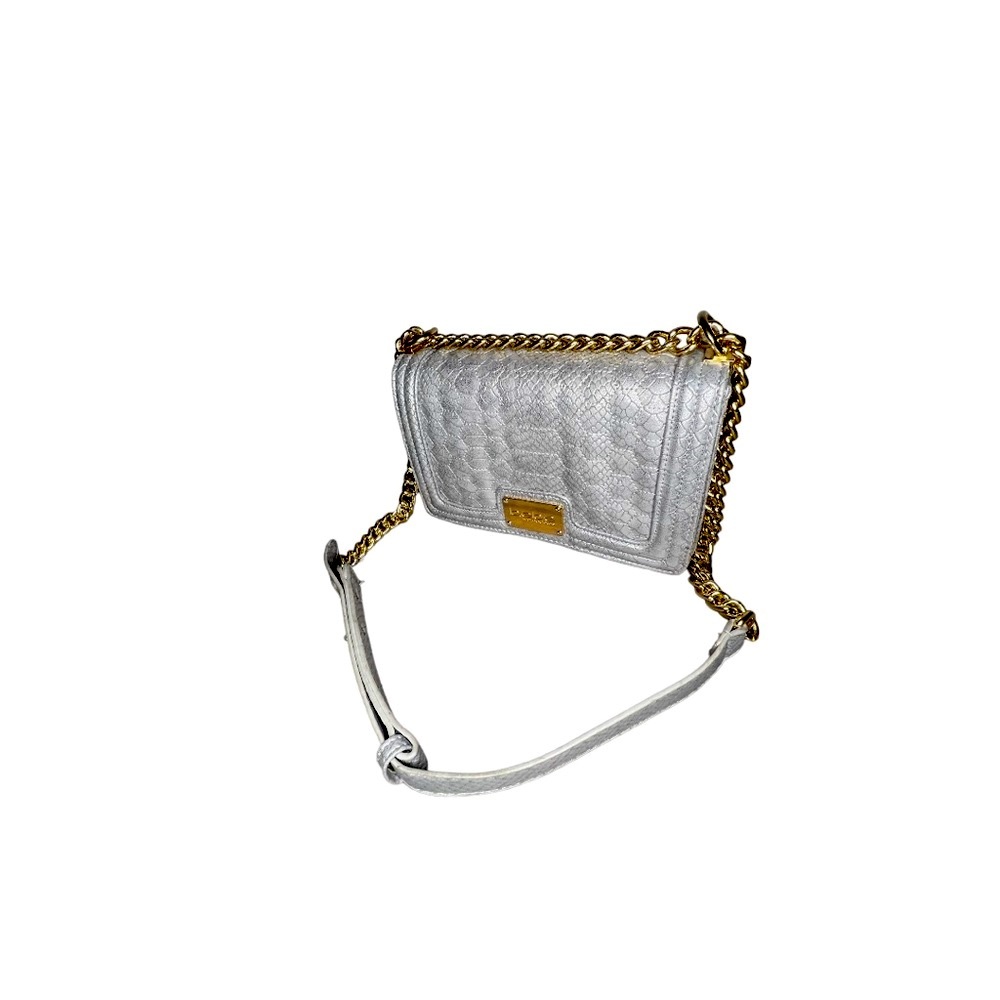 Silver Bebe Gold Chain Purse